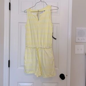 NWT NY & Company Yellow Romper, Sz XS